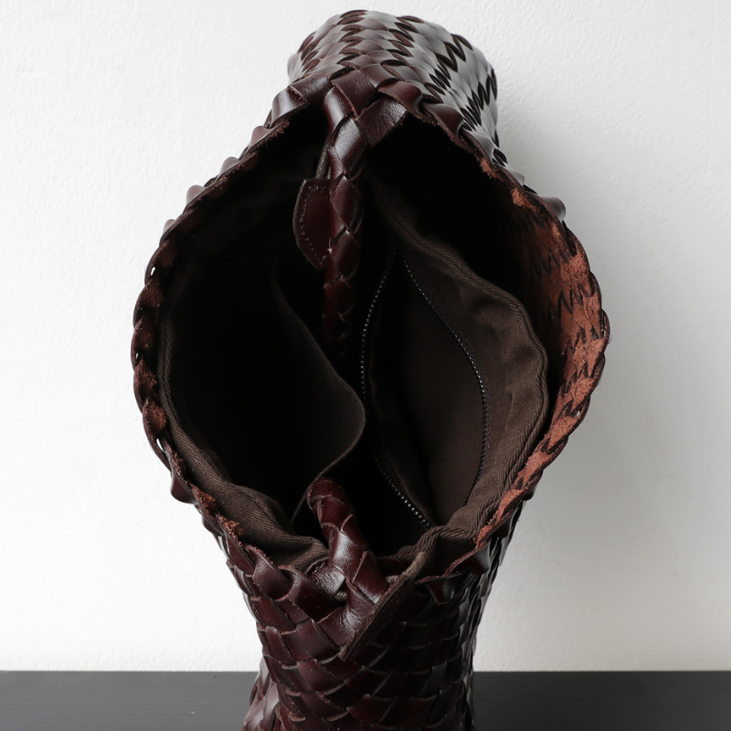 Personalized Name Braided Charm Tote Bag