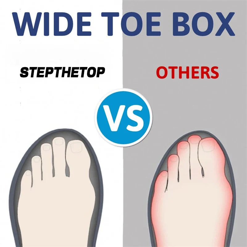 Men's Slip-On Walking Shoes with Lightweight Cushioned Sole - Waterproof Mesh, Anti-Slip, Wide Toe, Arch Support