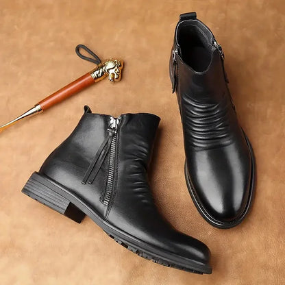 (🔥🎁Lowest Price - 70% Discount) Italian Handmade Embossed Genuine Leather Chelsea Boots
