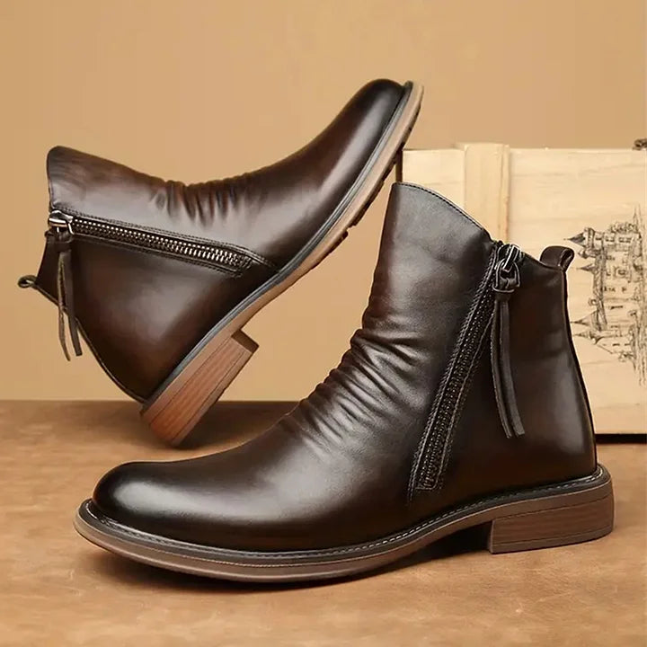 (🔥🎁Lowest Price - 70% Discount) Italian Handmade Embossed Genuine Leather Chelsea Boots