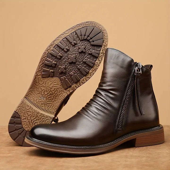 (🔥🎁Lowest Price - 70% Discount) Italian Handmade Embossed Genuine Leather Chelsea Boots