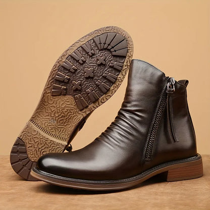 (🔥🎁Lowest Price - 70% Discount) Italian Handmade Embossed Genuine Leather Chelsea Boots