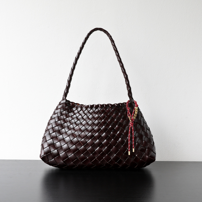 Personalized Name Braided Charm Tote Bag