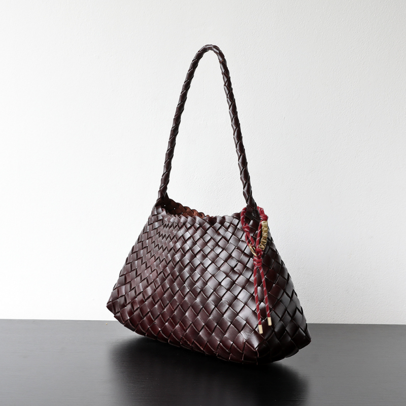 Personalized Name Braided Charm Tote Bag