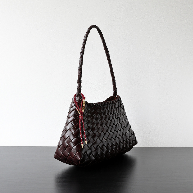 Personalized Name Braided Charm Tote Bag