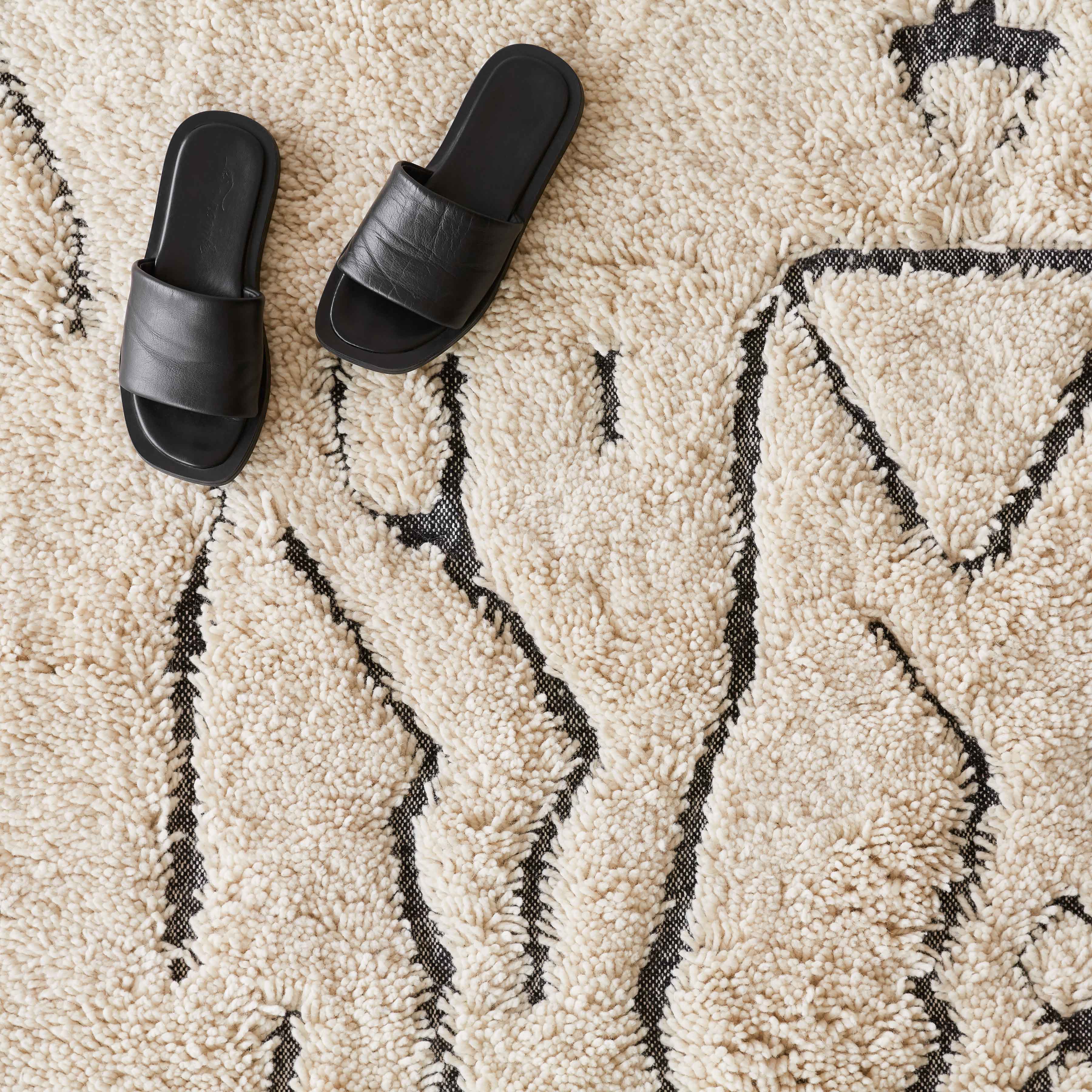 Nahla Hand-Knotted Beni Ourain Area Rug