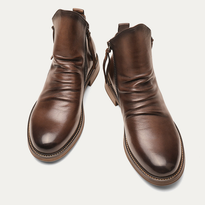 (🔥🎁Lowest Price - 70% Discount) Italian Handmade Embossed Genuine Leather Chelsea Boots