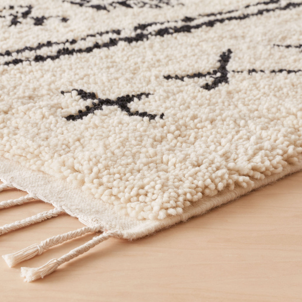 Salima Hand-Knotted Beni Ourain Accent Rug