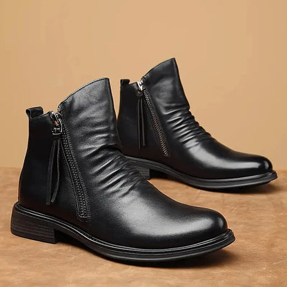 (🔥🎁Lowest Price - 70% Discount) Italian Handmade Embossed Genuine Leather Chelsea Boots