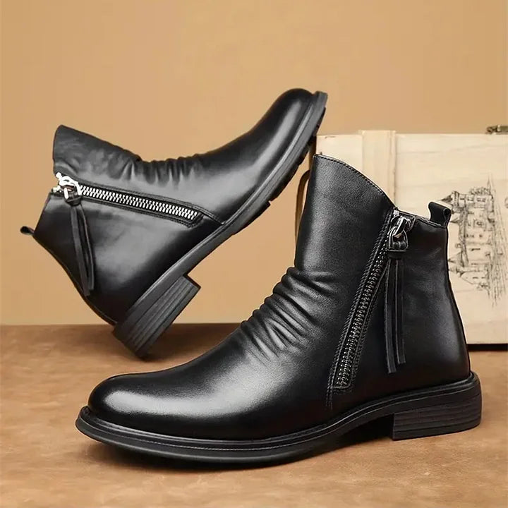 (🔥🎁Lowest Price - 70% Discount) Italian Handmade Embossed Genuine Leather Chelsea Boots